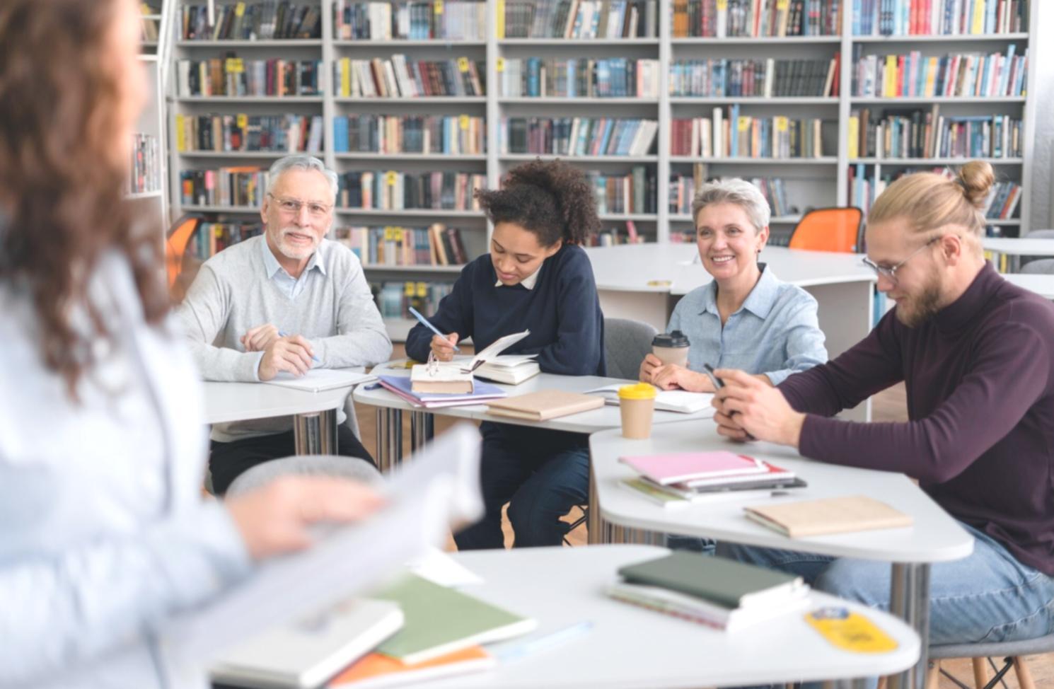 Business consultation and financial review meeting